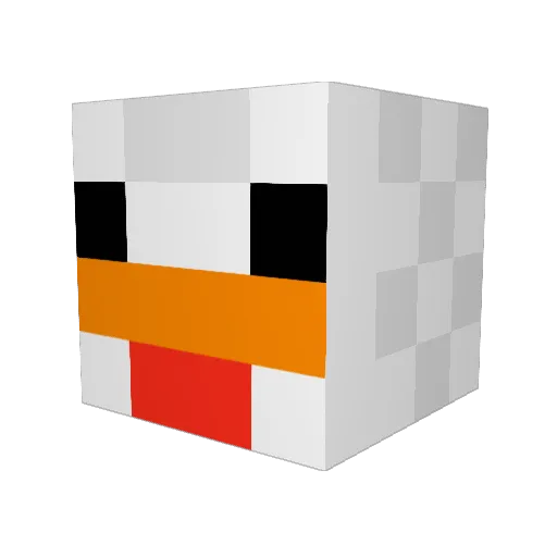 NxRestricted Minecraft avatar head, 3D render