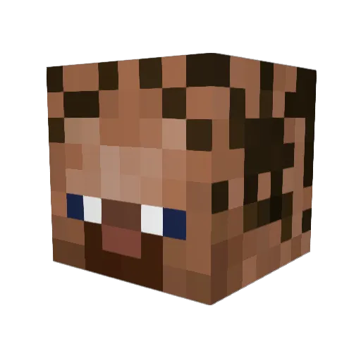 NxU03 Minecraft avatar head, 3D render