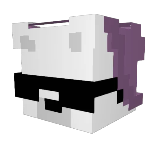 Nx_Incognity Minecraft avatar head, 3D render