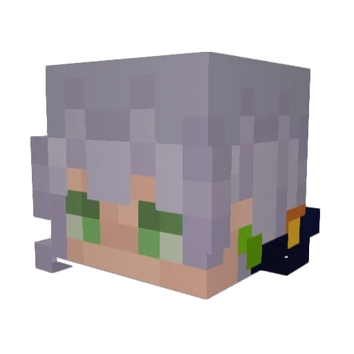 Nxbrzz Minecraft avatar head, 3D render