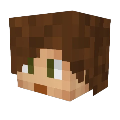 Nxd04 Minecraft avatar head, 3D render