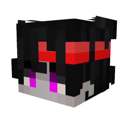 Nxgativx Minecraft avatar head, 3D render