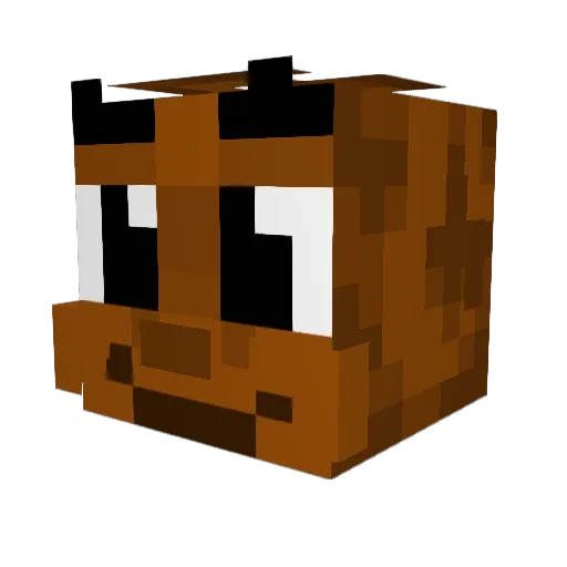 Nxjth Minecraft avatar head, 3D render