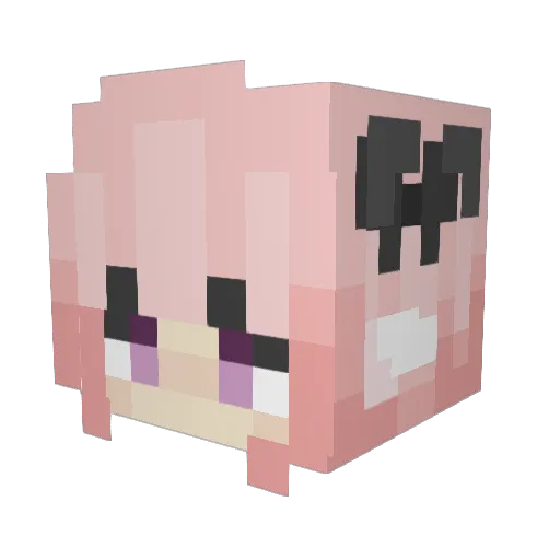 Nxkir Minecraft avatar head, 3D render