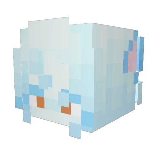 Nxkko_ Minecraft avatar head, 3D render