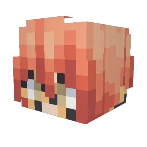 Nxn1_ Minecraft avatar head, 3D render
