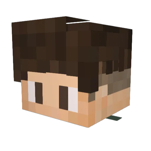 Nxrdo Minecraft avatar head, 3D render