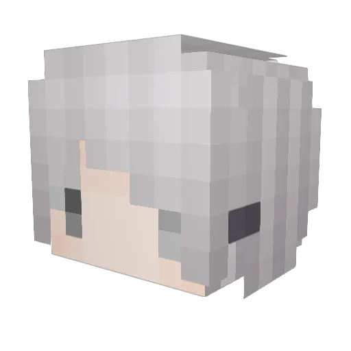 Nxru Minecraft avatar head, 3D render
