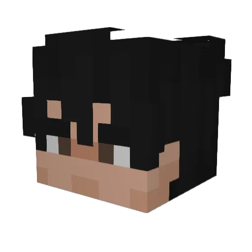 NxterZzZ Minecraft avatar head, 3D render