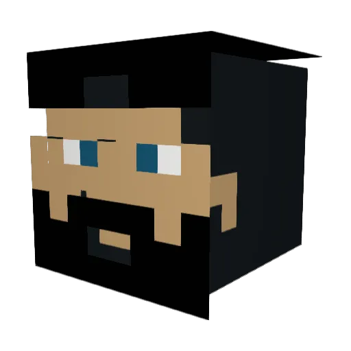 Nxva_MC Minecraft avatar head, 3D render