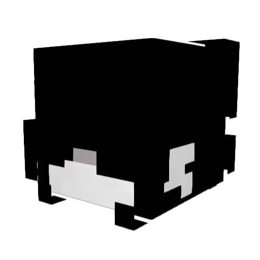Ny4ku Minecraft avatar head, 3D render