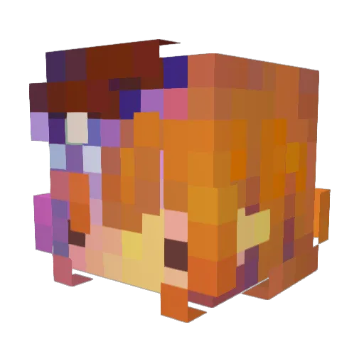 NyItiac Minecraft avatar head, 3D render