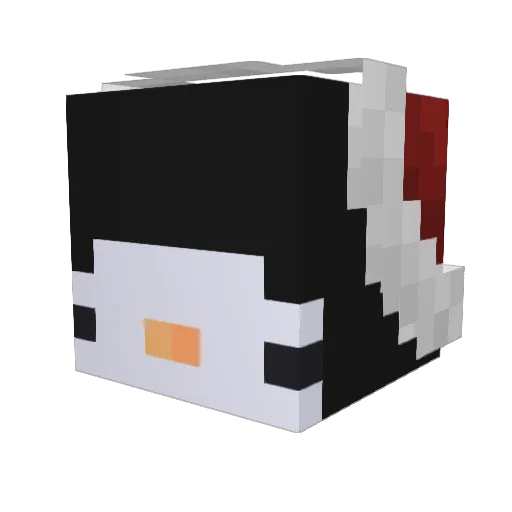 NyZTR Minecraft avatar head, 3D render