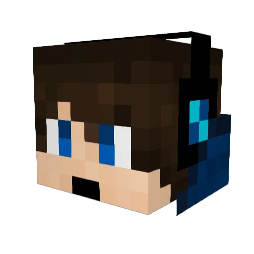 NyZer14 Minecraft avatar head, 3D render