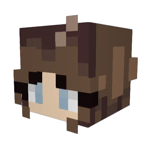 Ny_XD Minecraft avatar head, 3D render