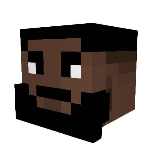 NyaHab Minecraft avatar head, 3D render