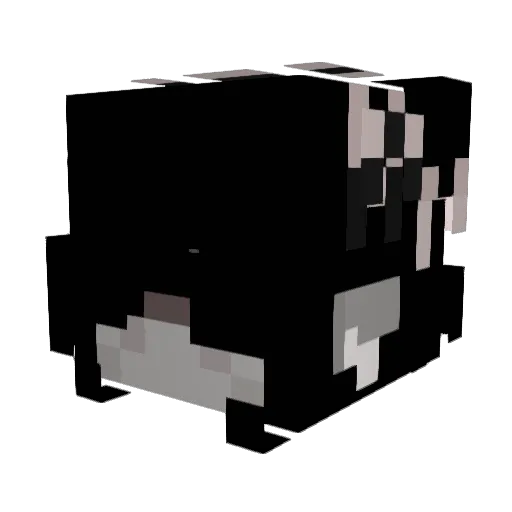 Nyae Minecraft avatar head, 3D render