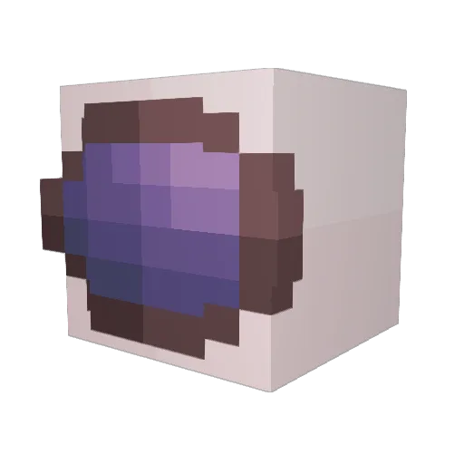 Nyahao Minecraft avatar head, 3D render