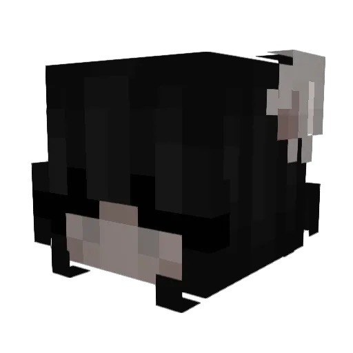 Nyahie Minecraft avatar head, 3D render
