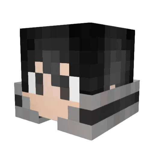 NyainS Minecraft avatar head, 3D render