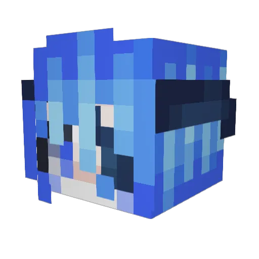 NyanAFK Minecraft avatar head, 3D render