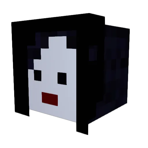 NyanCatQQQ Minecraft avatar head, 3D render