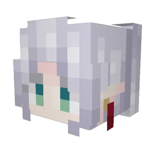 Nyan_Ciallo Minecraft avatar head, 3D render