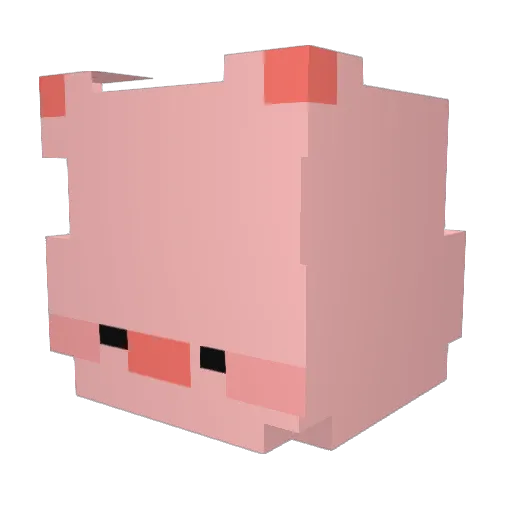 NyangNyang_Chu Minecraft avatar head, 3D render