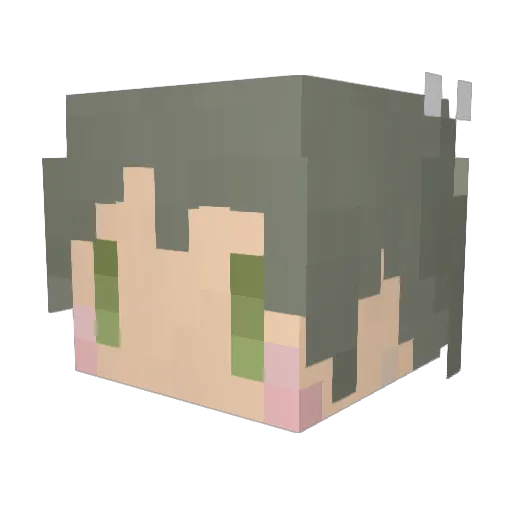 Nyanmo89 Minecraft avatar head, 3D render