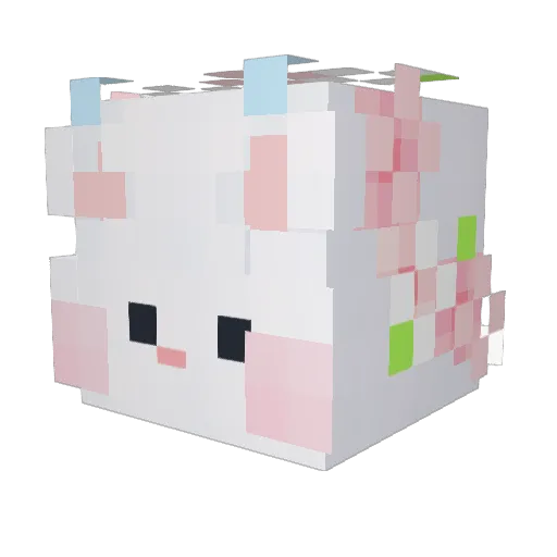 Nyao_ong Minecraft avatar head, 3D render