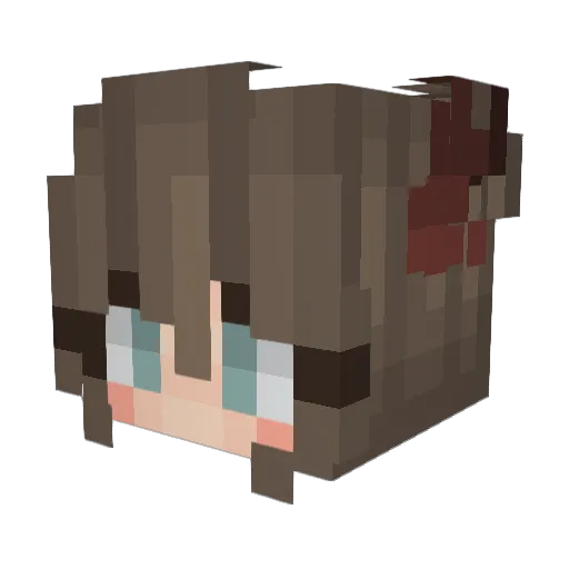 Nyark Minecraft avatar head, 3D render