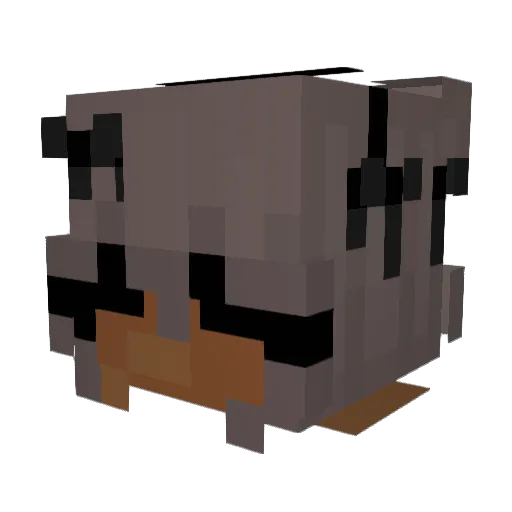 Nyarrah Minecraft avatar head, 3D render