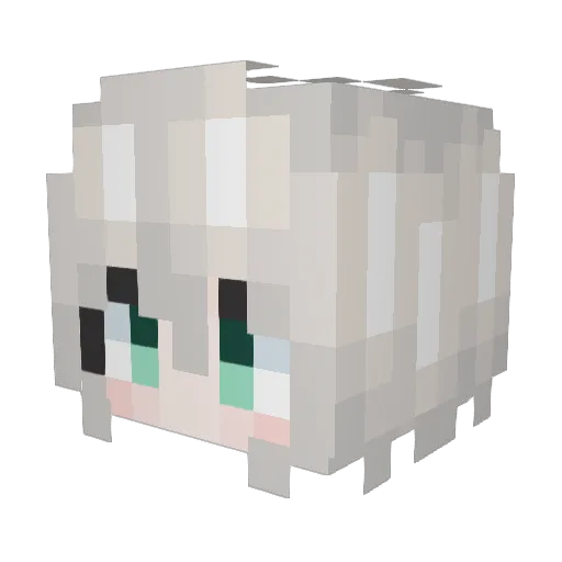 Nyaruko123456 Minecraft avatar head, 3D render