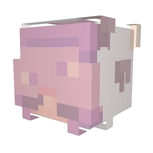 Nyasu_ Minecraft avatar head, 3D render