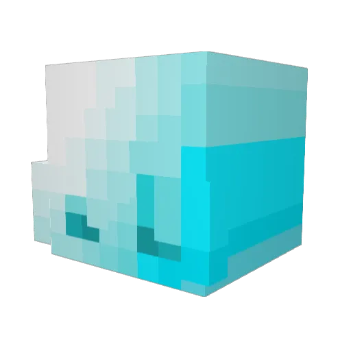 Nybtuber Minecraft avatar head, 3D render