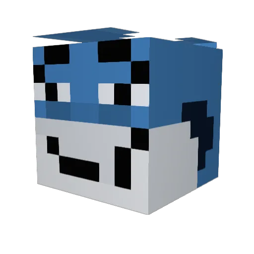 NycRifat Minecraft avatar head, 3D render