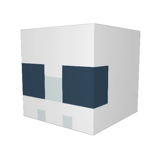Nycalla Minecraft avatar head, 3D render