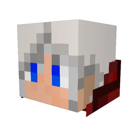 NyckDarcK Minecraft avatar head, 3D render