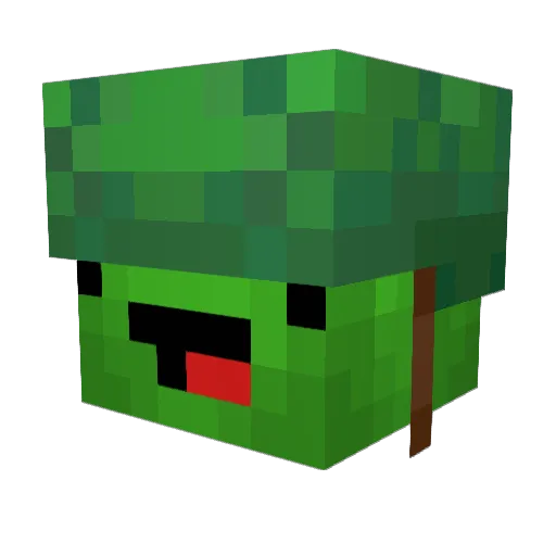 Nyckelmannen Minecraft avatar head, 3D render