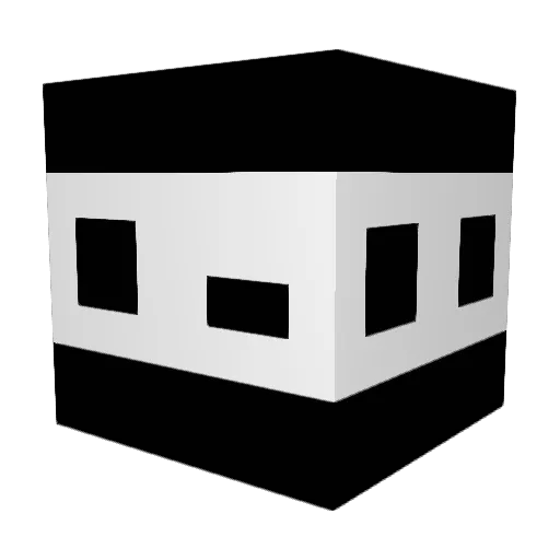 Nyctophor Minecraft avatar head, 3D render