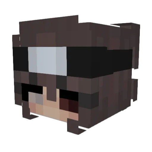 Nydirwen Minecraft avatar head, 3D render