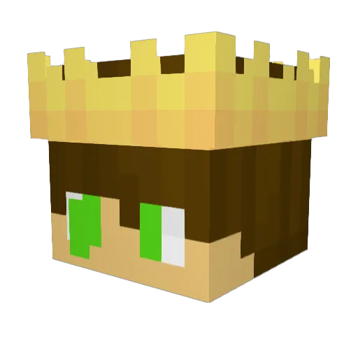 Nyenzo Minecraft avatar head, 3D render