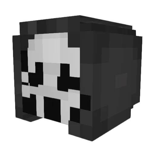 Nyfariel Minecraft avatar head, 3D render
