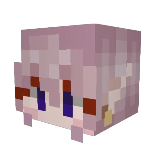 NyghtHealer Minecraft avatar head, 3D render