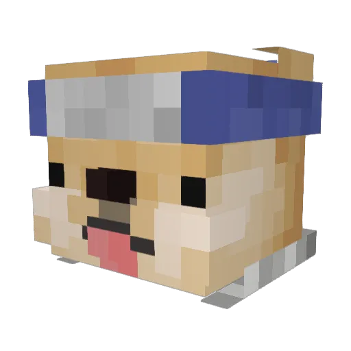 Nyhilus Minecraft avatar head, 3D render