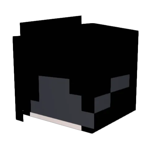 Nyiiix Minecraft avatar head, 3D render