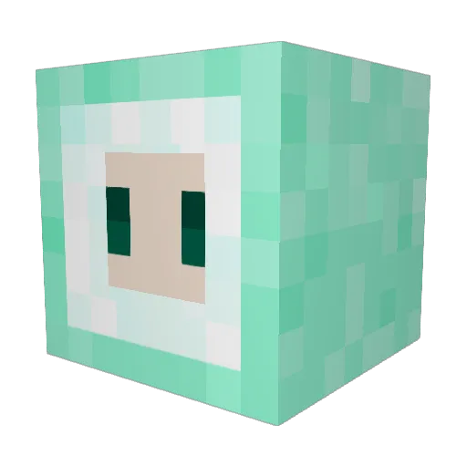 NyitzAlt Minecraft avatar head, 3D render