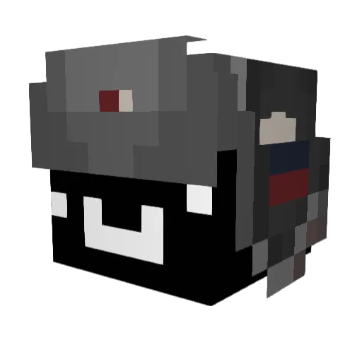NykHul Minecraft avatar head, 3D render