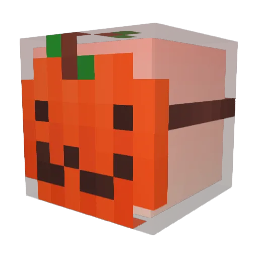 Nykin Minecraft avatar head, 3D render