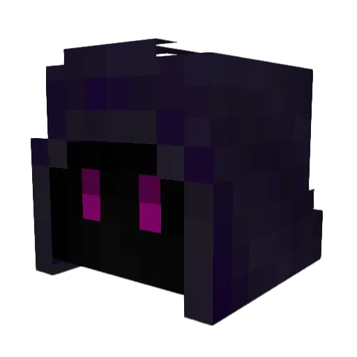 Nykkrow Minecraft avatar head, 3D render